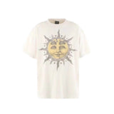 saint m t shirts s.m smiley sun graphic crew neck pullover short sleeve t-shirt