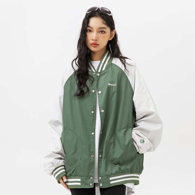 Unisex Hoodie Autumn Embroidery Baseball Jacket