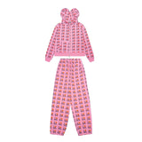 Ashley williams zipper hoodie i love mesuitheart printed outwearfleece-linedcasual sweatpants