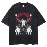 Men's T-shirts Vintage Baggy Tee Cotton Loose Short Sleeves