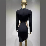Women Dresses Bandage One-Piece Dress Summer Sexy Hollow Slim Dress (Ont0408)