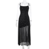 Women Dresses Hot Drilling Sling Dress Spring and Summer Sheath Dress