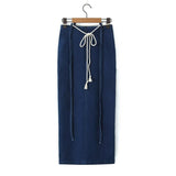 Women Skirt Summer Sexy Split Denim Skirt Sexy Dress