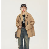 Unisex Jacket Mechanical Style Outdoor Jacket Coat Hooded Hooded Jacket