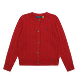 Rl ralph pony fall and winter star point sweet socialite casualoutwear knitted woolen sweater knitting round neck cardigan women