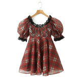 Women Dresses Summer Lace Organza Dress (Xds0414)