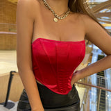 Women Party Tops Navel-Exposed Backless Underwaist