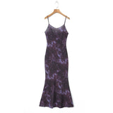 Women Dresses Summer Animal Pattern Sling Dress Backless Sexy Dress (Xds0414)