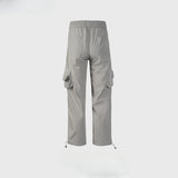 MIJKO Men's Vintage Pants MIJKO trousers men's and women's drawstring trousers slim-fitting casual overalls