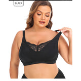 Full figure bra without wire lace
