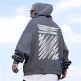 Men Hoodie Graffiti Printed Hoodie