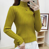 Women Knitwear Autumn and Winter Turtleneck Sweater Slim Top