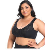 Full figure bra wireless lace lightly lined