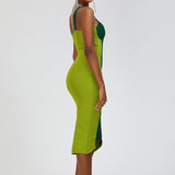 Women Evening Dress Sexy Slim Fit Bandage One-Piece Dress Camisole Gown