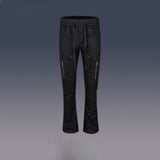 MIJKO Mens Vintage Pants MIJKO Splicing Flared Trousers Casual Pants