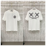 Ch hip-hop t shirts ch cro correct version summerbest selling cross sanskrit horseshoe front and rear patch embroider short-sleeved t-shirt