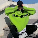 Women Knitted Pullover Knitted round Neck Sweater Women Winter Loose Casual Top