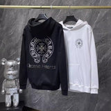 Chh Chrome Hearts Hoodie Croix Horseshoe Sanskrit Casual Hooded Sweater