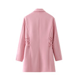 Women Suits Autumn Drawstring Suit Coat Suit