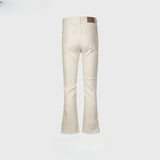 MIJKO Men's Vintage Pants MIJKO Slim-fit Pants Men's and Women's Wide-footed Pants Foot Jeans
