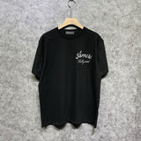 Amiri t shirts letter padded printing short sleeves