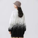 Unisex Sweater Autumn Gradient round Neck Thickened Sweater