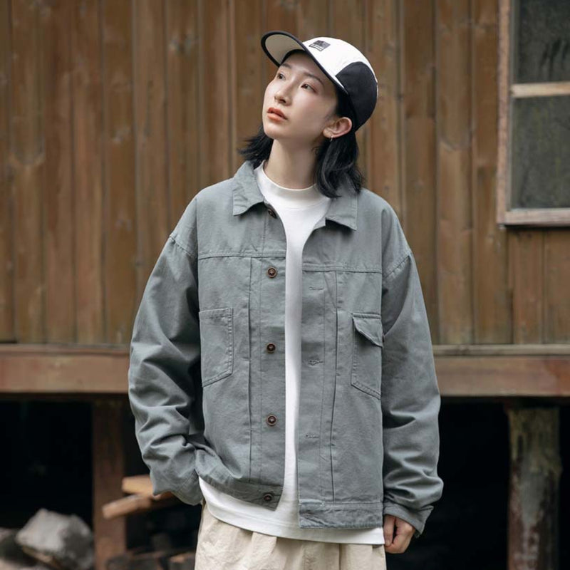 Unisex Shirts Autumn Pocket Bag Cover Jacket