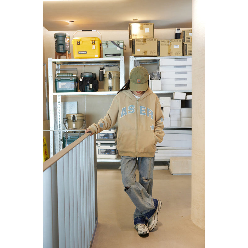 Unisex Jacket Vintage Casual Jacket Men's and Women's Hoodie Spring and Autumn Coat