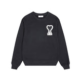 Amiaheoinelove chapter towel embroidered macaron color looselong sleevescouplesweatshirt round neckfall and winter