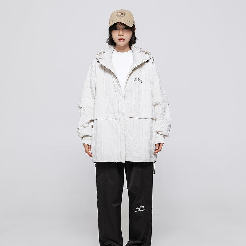 Unisex Jacket Autumn Loose Two-Way Jacket