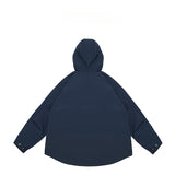 Unisex Jacket Hooded Sports Jacket Loose Outdoor Shell Jacket Mechanical Style Coat