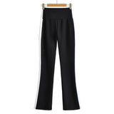 Women Sweatpants Bell-Bottom Pants Autumn and Winter Body Trousers