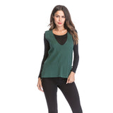 Women Knitted Sweater V-neck Knitted Keep Warm Outerwear Vest