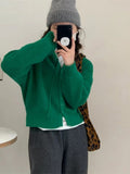 Women Knitted Cardigan Spring Sweater Coat Loose Sweater Cardigan