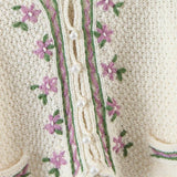 Women Sweater Knitwear Autumn and Winter Sweater Coat Women's Embroidered Knitted Cardigan