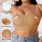 Full figure bra push-up seamless bubble wrapnon-slip