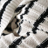 Women Sweater Knitwear Autumn and Winter Striped Sweater Pullover plus Size Loose round Neck Sweater