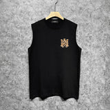 Amiri tank top tiger stripe spider print
