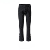 MIJKO Men's Vintage Pants MIJKO wide-footed trousers men's and women's washed old jeans