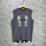Amiri tank top double dragon print