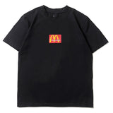 Hip-hop t-shirts, high street short-sleeve letter print tee, couple's short-sleeve top, sweatshirt t-shirt, trendy tee