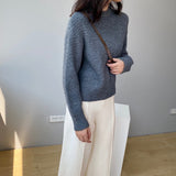 Women Winter Knitted Sweater Coat Knitted Pullover 8t3061