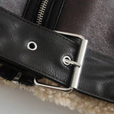 Women Jacket Autumn and Winter Lamb Wool Coat Motorcycle Clothing Jacket
