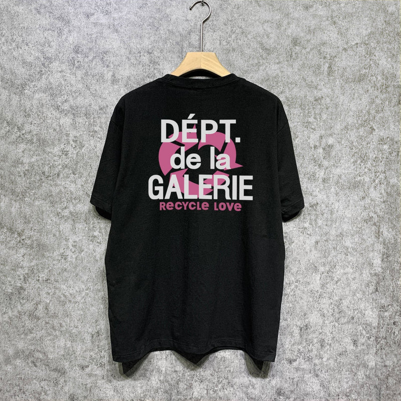 Gallery Dept T Shirt Retro Printed Loose Short-Sleeved Shirt