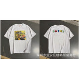 saint m t shirts s.m cartoon series graphic crewneck pullover short sleeve t-shirt