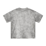 saint m t shirts Spring and summer s.m thorn character headshot small neckline distressed dirty dyed short-sleeved one piece