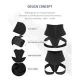 Mid-waist tummy control butt lift hip shorts