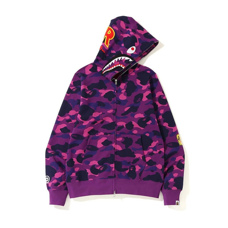 Bathing Ape Hoodie Joint Shark Sweater Hooded Zip Jacket