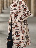 Women Trench Coat Autumn and Winter Plush Long Overcoat Outerwear