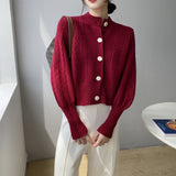 Women Cardigan Sweater Knitted Cardigan Autumn Sexy Retro Autumn 8t8089